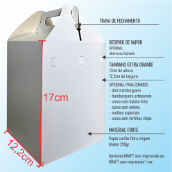 MALETA SUPER COMBO PAPEL CARTÃO SEM IMPRESSÃO - PACOTE COM 100 UNIDADES