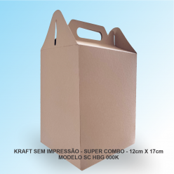 MALETA SUPER COMBO KRAFT SEM IMPRESSÃO - PACOTE COM 100 UNIDADES