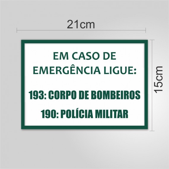 PLACA PVC ADESIVADO 21cmX15cm