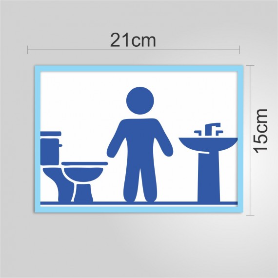 PLACA PVC ADESIVADO 21cmX15cm