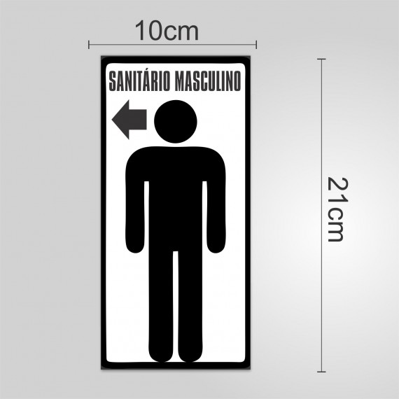 PLACA PVC ADESIVADO 21cmX10cm