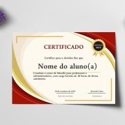 Certificado A4 Vergê Branco 220gr 4x1 cores