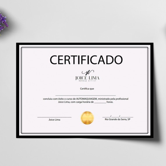 Certificado A4 Vergê Branco 220gr 4x4 cores