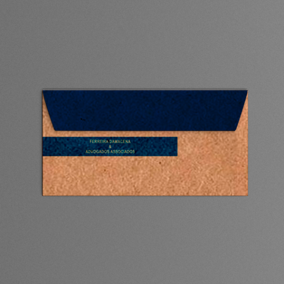 Envelope 11,4x22,9 cm - 2 cores - Kraft 110 gr