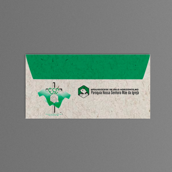 Envelope 11,4x22,9 cm - 2 cores - Reciclato 120 gr