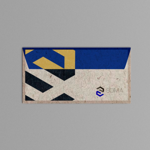 Envelope 11,4x22,9 cm - Colorido - Reciclato 120 gr