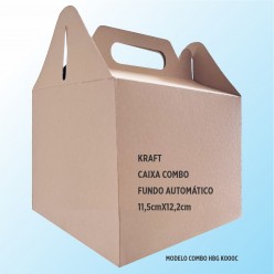 MALETA COMBO CLÁSSICA KRAFT SEM IMPRESSÃO - PACOTE COM 100 UNIDADES